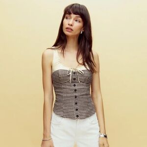 Reformation Beverly Top - Tartine Check